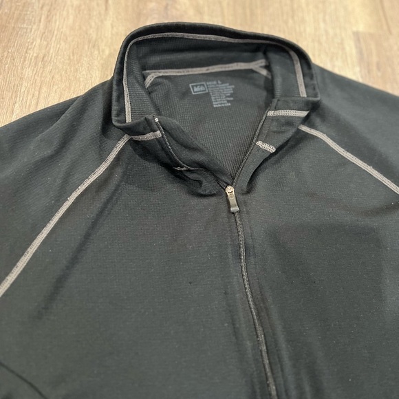 REI Large Thermal Half Zip Black Layer Sweater Pullover Hiking Tactical Top - Picture 6 of 6